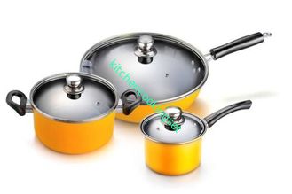 Não Cookware de aço inoxidável da vara, fáceis feitos sob encomenda limpando não os potenciômetros e as bandejas da vara ajustados