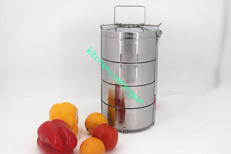 2 - 4 camadas de recipiente de alimento de aço inoxidável ECO da lancheira 14cm -16cm - amigável