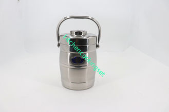 portador de aço inoxidável do alimento 6.5L, caixa de aço inoxidável de Bento das crianças do anti escape