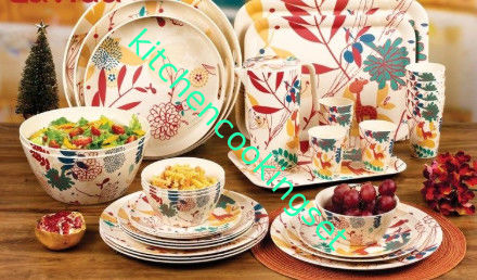 Υπαίθρια εσωτερική Dinnerware μπαμπού καθορισμένη άθραυστη καλή αντίσταση ύδατος