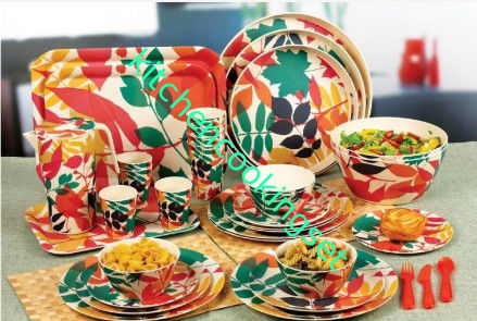 Runde Form-Bambusessgeschirr geben gesetzter hochfester Fashiona-Entwurf BPA frei