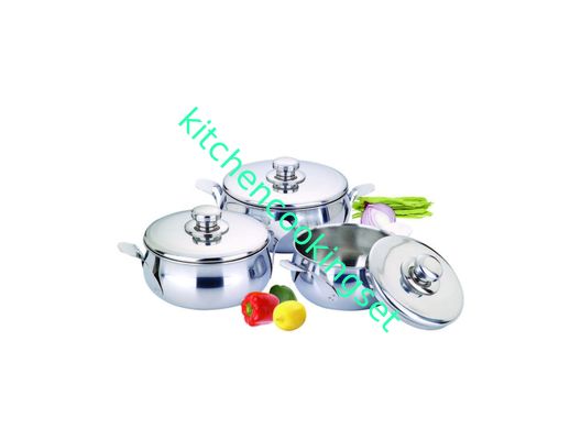 Potenciômetro de cozimento de aço inoxidável home, cozinha que cozinha potenciômetros e a limpeza fácil das bandejas