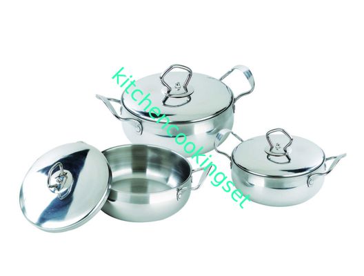 Potenciômetro de cozimento de aço inoxidável home, cozinha que cozinha potenciômetros e a limpeza fácil das bandejas