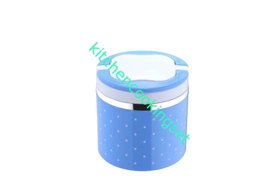 Recipientes de aço inoxidável isolados prova do almoço do escape com o punho arqueado não tóxico