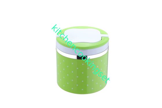 Recipientes de aço inoxidável isolados prova do almoço do escape com o punho arqueado não tóxico