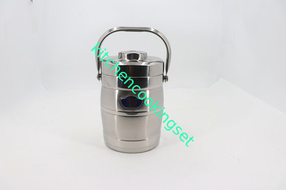 Capacidade 1.4L favorável ao meio ambiente da lancheira de aço inoxidável da dupla camada