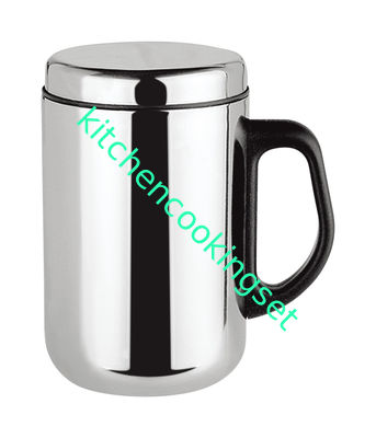 tipo de aço inoxidável da parede do dobro da caneca 350ml & 500ml para o café bebendo