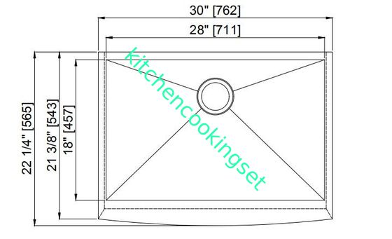 Haushalts-Tropfen der Schutzblech-Front-Bauernhaus-Wanne, Schutzblech-Spülbecken mit lebenslanger Garantie