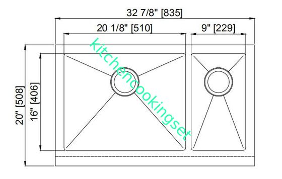 100% 완벽한 적합 끝나는 현대 앞치마 수채 스테인리스 매끄러운 공단