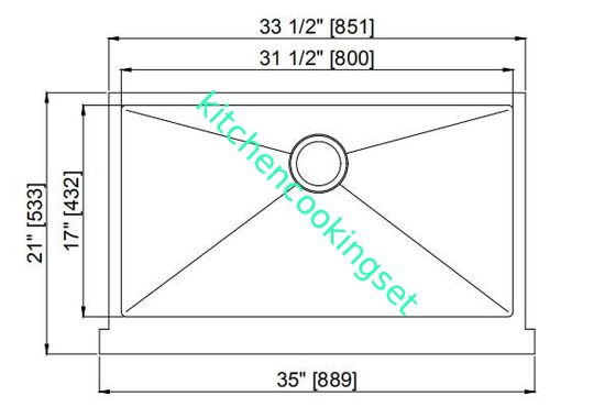 Pequeña huella del acero inoxidable de cocina del grueso durable de los fregaderos 14G/16G/18G