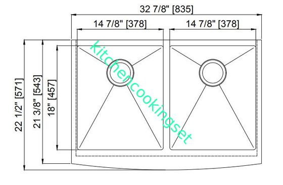 Edelstahl-Spülbecken Undermount-Installations-Art der polierten Oberfläche