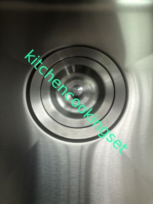 Nuevo fregadero inoxidable original del frente del delantal, fregadero pulido del estilo del delantal del hogar