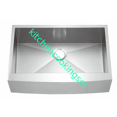 Satén lujoso rectangular de la capacidad grande de los fregaderos de cocina del acero inoxidable acabado