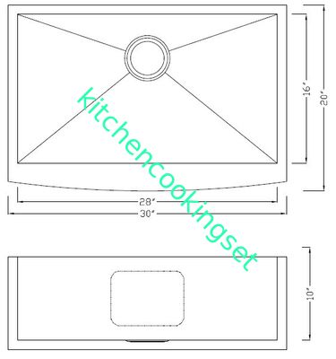 Los fregaderos de cocina del acero inoxidable de la instalación de Undermount cumplen estándar americano
