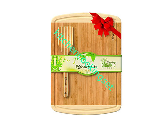 Bambu antimicrobial placa de corte de 3 partes, bloco de desbastamento de madeira do grande tamanho