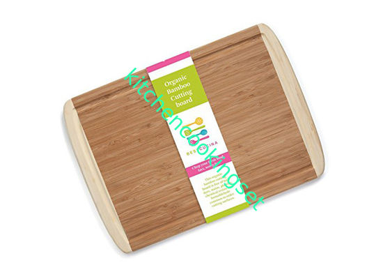 Bambu antimicrobial placa de corte de 3 partes, bloco de desbastamento de madeira do grande tamanho