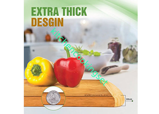 Natural Color Bamboo Cutting Board Food Safe Material Durable OEM Accepted