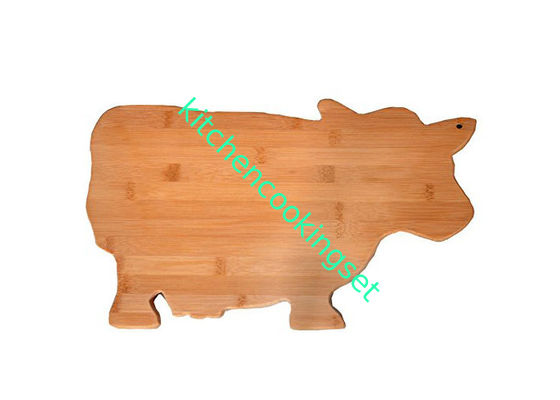 Animal de bambu feito sob encomenda da placa de corte dado forma com embalagem do envoltório do psiquiatra
