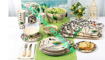 Nicht giftiges Bambusfaser-Geschirr-nordische europäische Art für Restaurant/Haupt