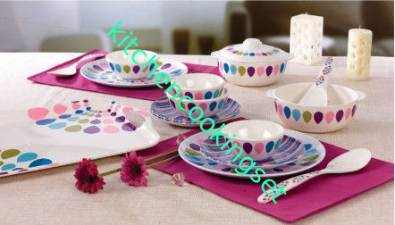 Padellame all'aperto della melammina libera del metallo pesante, insieme di cena riutilizzabile della melammina