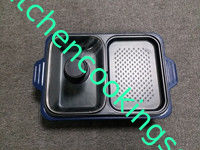 2 em 1 máquina da grade do BBQ, grade elétrica sem fumaça do assado exterior