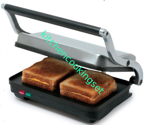 26x17cm 2 شرائح المنزل بانيني الشواية مع الأسلحة الألومنيوم يموت الصب شهادة CETL