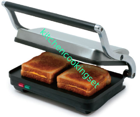 Fatia home elétrica da grade 2 dos SS Panini para o tipo de cozimento mais rápido de 120V/1000W 230V/1000W