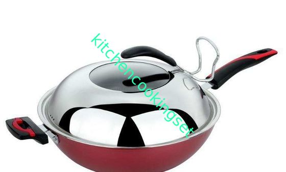 Conjunto de Utensílios de Cozinha Antiaderente Durável com Tampa de Vidro Transparente Temperado Tamanho Personalizado